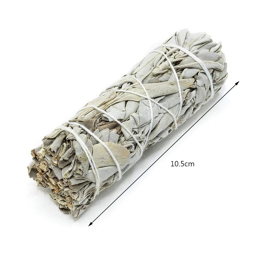 Incense White Sage Bundle California Smudge Stick Pure Leaf Purification Meditation Burning Aromatherapy Energy Cleansing Bundle