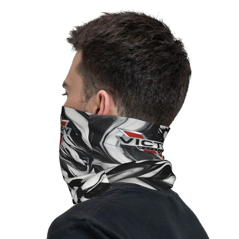 Victory Motorcycle Bandana Neck Cover Printed Motorcycle Club Victory high ball Face Scarf Multi-use Cycling Riding Unisex Adult