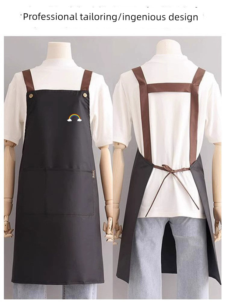 Fashion Household Catering Work Rainbow Men Apron