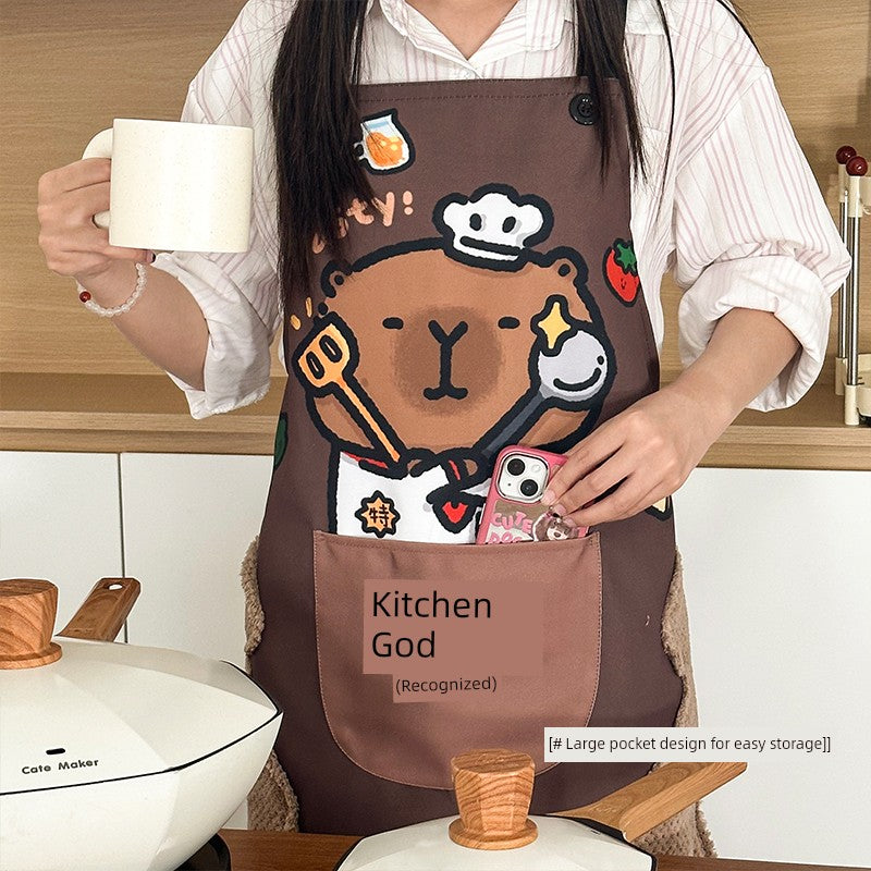 Cartoon Household Erasable Hand Anti-Dirty Multi-Functional Aprons