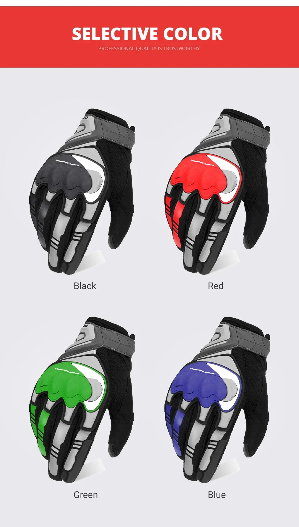 Motorcycle Gloves Breathable Full Finger Protective motorbike Touch Screen Men Racing Moto Motocross Outdoor Sports Gloves