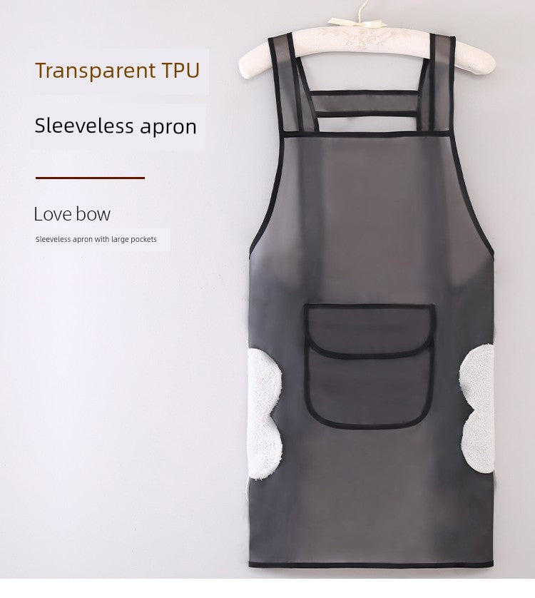 Transparent TPU For Home Aquatic Silicone Men Apron