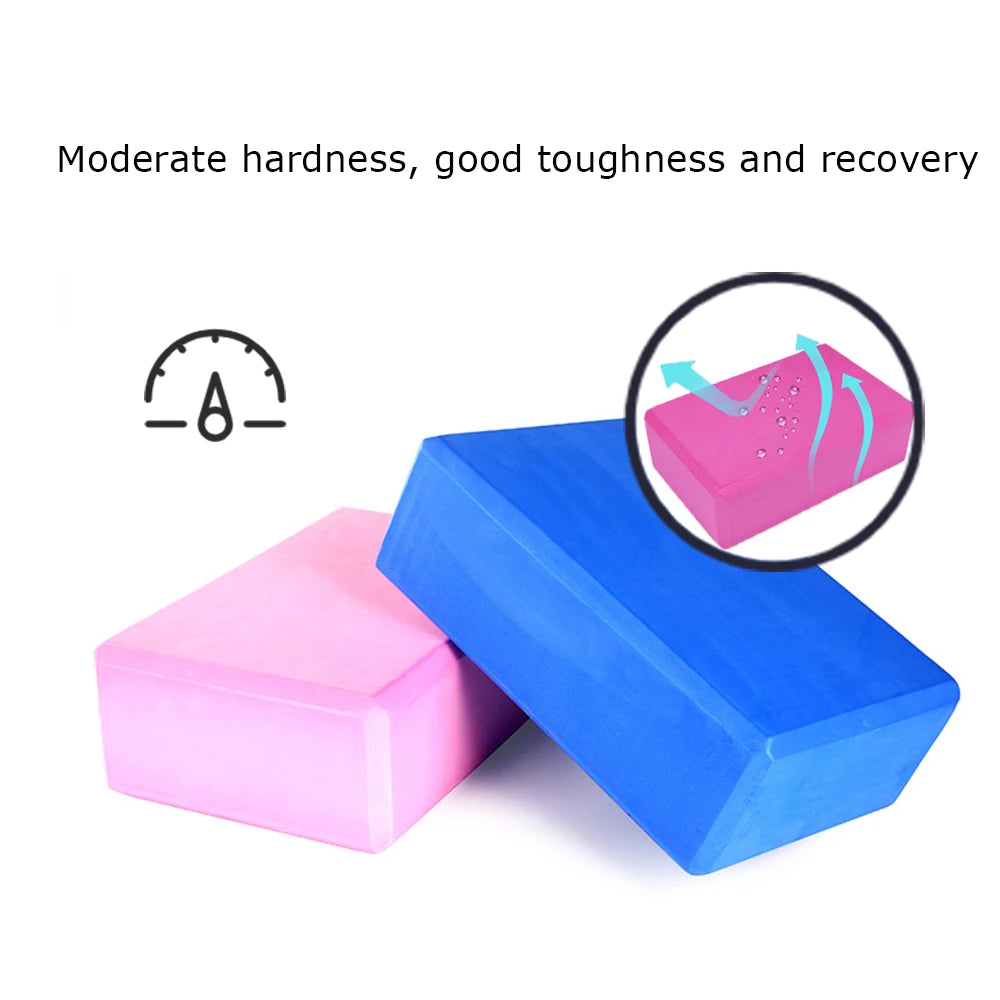 Eva Yoga Block Foam Sport Fitness Gym Pilates Dance Training Body Shaping Stretching Aid Balance Colorful Yoga Accessories