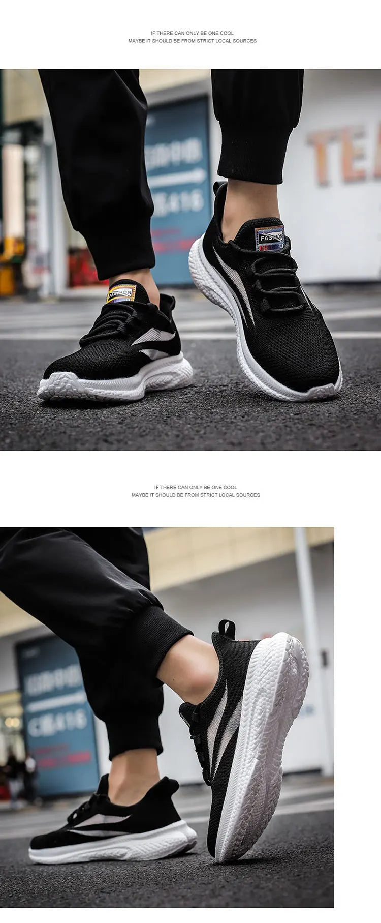 Casual Sneakers for Men Outdoor Lightweight Fashion Non-slip Round Toe Comfortable Trendy All-match Shoes Spring Autumn Main