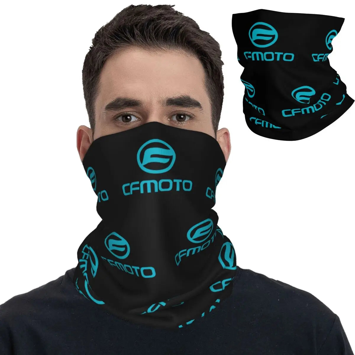 Cfmoto Motorcycle Bandana Neck Gaiter Printed Balaclavas Wrap Scarf Multifunctional Cycling Riding Unisex Adult Windproof