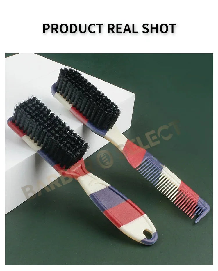 New Professional Barber Shaving Beard Brush Removal Neck Dusting Horse Hair Brushes Face Mustache Salon Cleaning Styling Tools