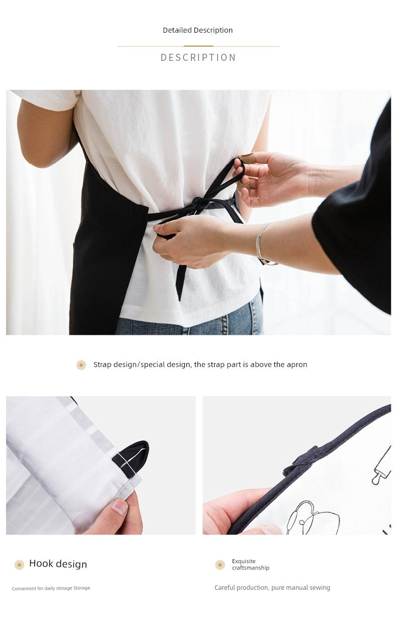 Modern Housewife Kitchen For Home Oil-Proof Breathable Apron