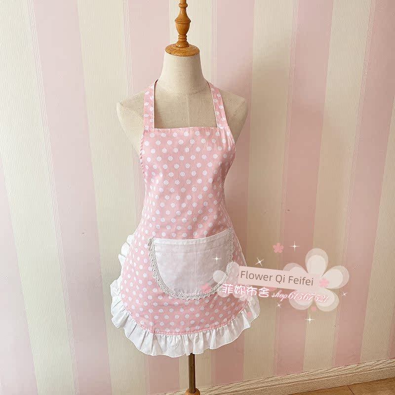 Fashion Pure Cotton Lace For Home Small Apron Kitchen