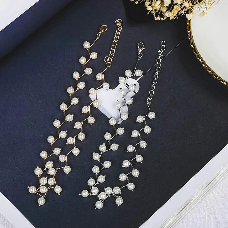 Fashion Imitation Pearl Choker Fairy Women Necklaces Korean New Pearl Pendants Collar Trend Neck Jewelry Party Neck Decoration