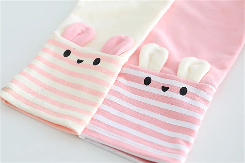 Children Clothing Sets Autumn Baby Girls Cute Cartoon Rabbit T Shirt Pants Toddler Kids Tracksuit Infant Clothes Outfits