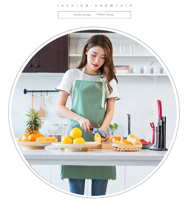 Kitchen For Home Oil-Proof Fashion Cooking Erasable Hand Apron