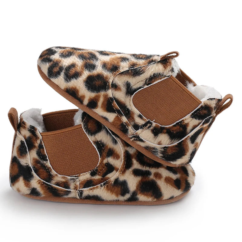 0-18M Newborn Baby Shoes Female Baby Cute Leopard Pattern Sports Shoes Sandals Soft Sole Comfortable Walking Shoes