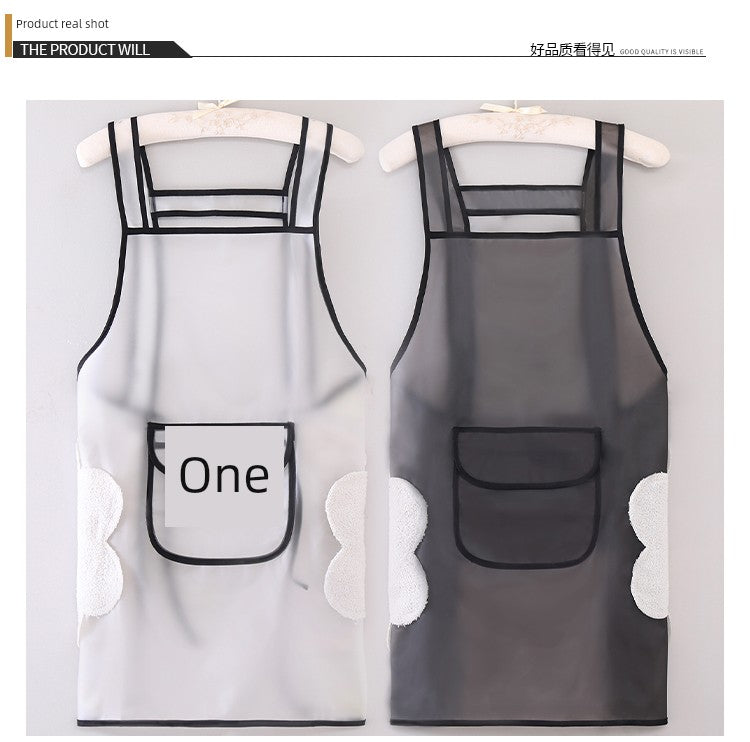 Transparent TPU For Home Aquatic Silicone Men Apron