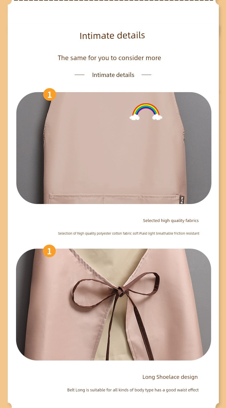 Fashion Household Catering Work Rainbow Men Apron