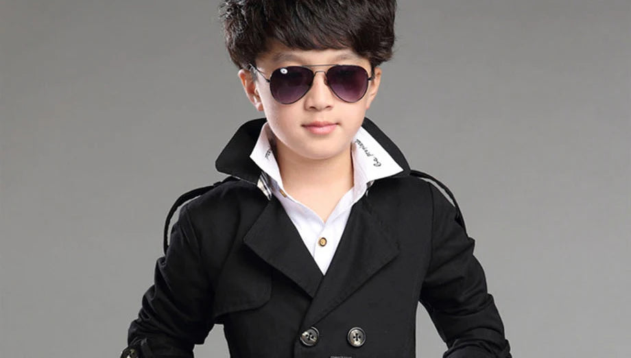 New Boys Winter Coat High Quality Fashion Double Breasted Solid Wool Coat For Boys Kids Wool Coat Jacket Boys Children Outerwear