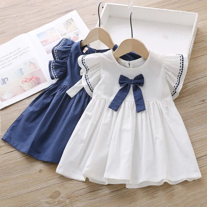 Baby Girls Dresses Summer 2024 Sleeveless Birthday Party Princess Dress Kids Sundress Dresses for 12M to 5Y Toddler Clothes