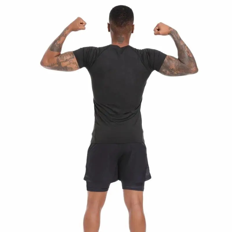 Men TShirt Classic Design T-shirt Men's Casual Tight Tshirt Gym Fitness Compression Shirt Quick Dry Summer Fashion