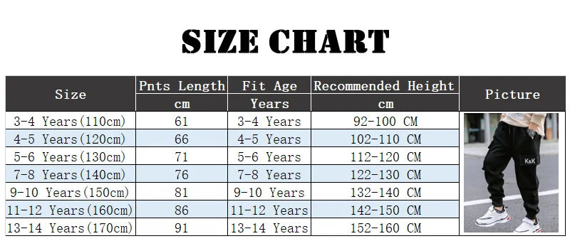 2024 Autumn Boys Pants Letter Print Cotton Sweatpants Casual Korean Cargo Pants Fashion Teenage Kids Sport Multi-pocket Pants