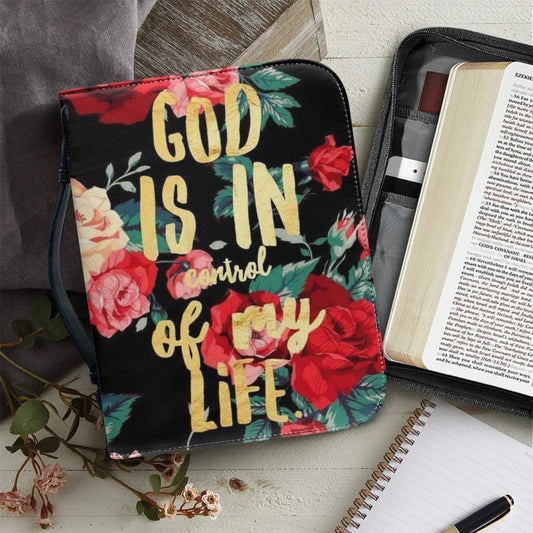 Bible Bag for Ladies Handbags PU Leather Zipper Handle Bible Cover Case Practical Church Gathering Scripture Carrying Book Case