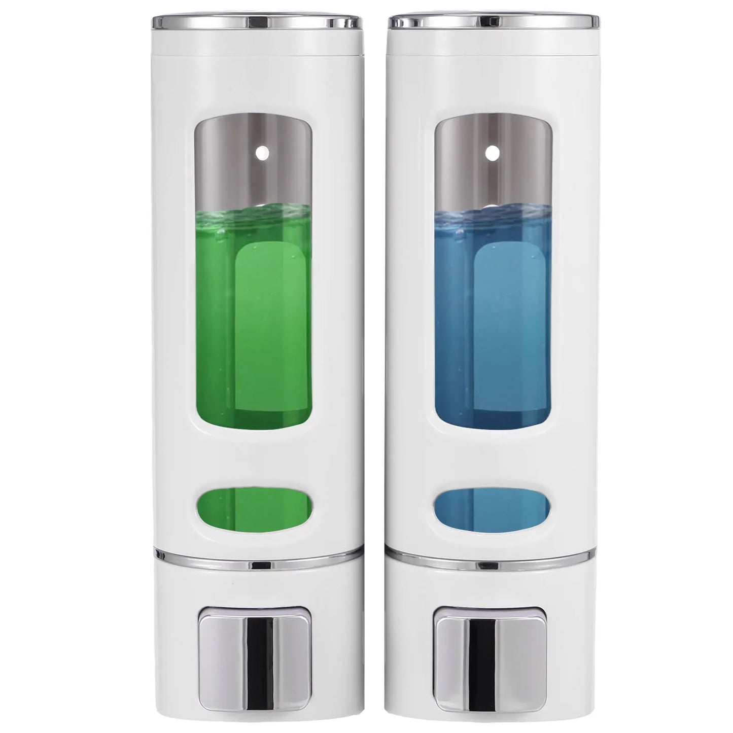 2Pcs/3Pcs 400ml Shower Soap Dispenser Wall Mounted Shampoo and Conditioner Dispenser Adhesive Handwashing Fluid