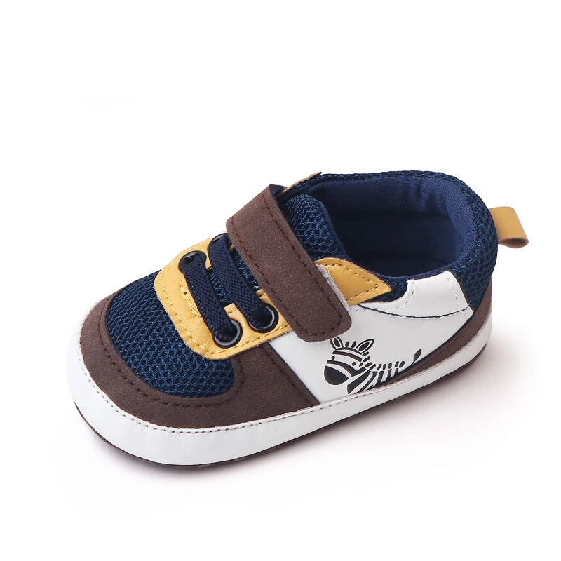 Baby Shoes 0-9-18 Months for Toddler Boys and Girls Soft Cotton Baby Sneaker Soft PU Leather Baby Casual Walking Shoes BH2319