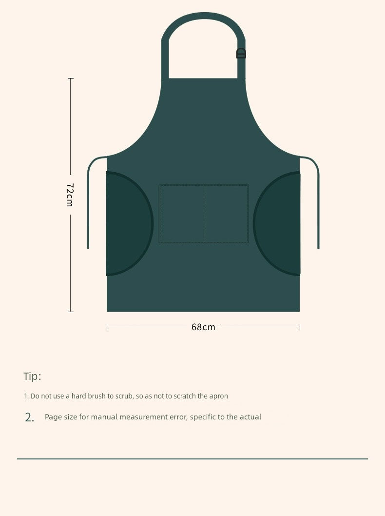 Fashion Household Kitchen Waterproof and Erasable Handmade Apron