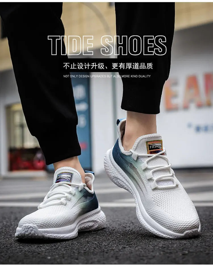 Casual Sneakers for Men Outdoor Lightweight Fashion Non-slip Round Toe Comfortable Trendy All-match Shoes Spring Autumn Main