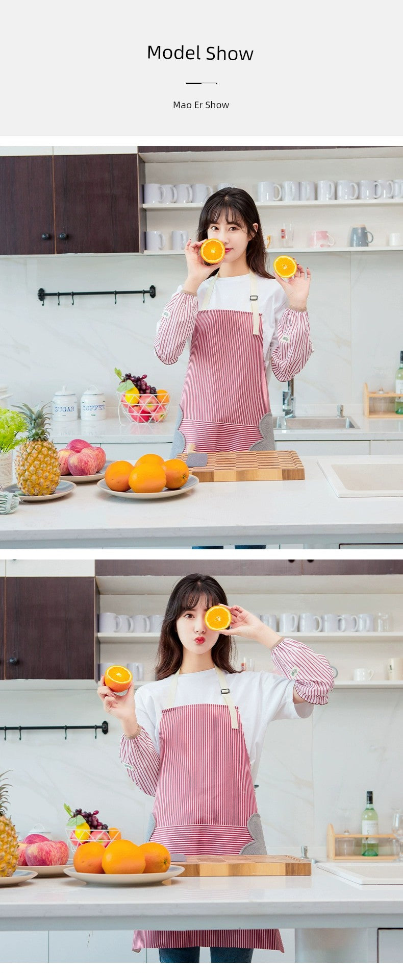 For Home Kitchen Waterproof Fashion Adults Can Wipe Hand Apron