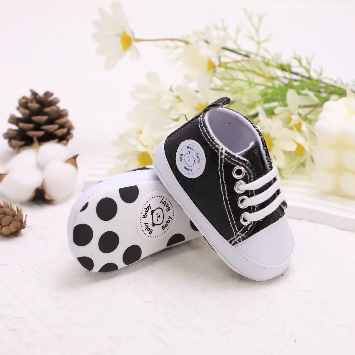 Trendy Comfortable Sequin Sneakers For Baby Boys, Lightweight Non Slip Shoes For Indoor Outdoor Walking, Spring And Autumn