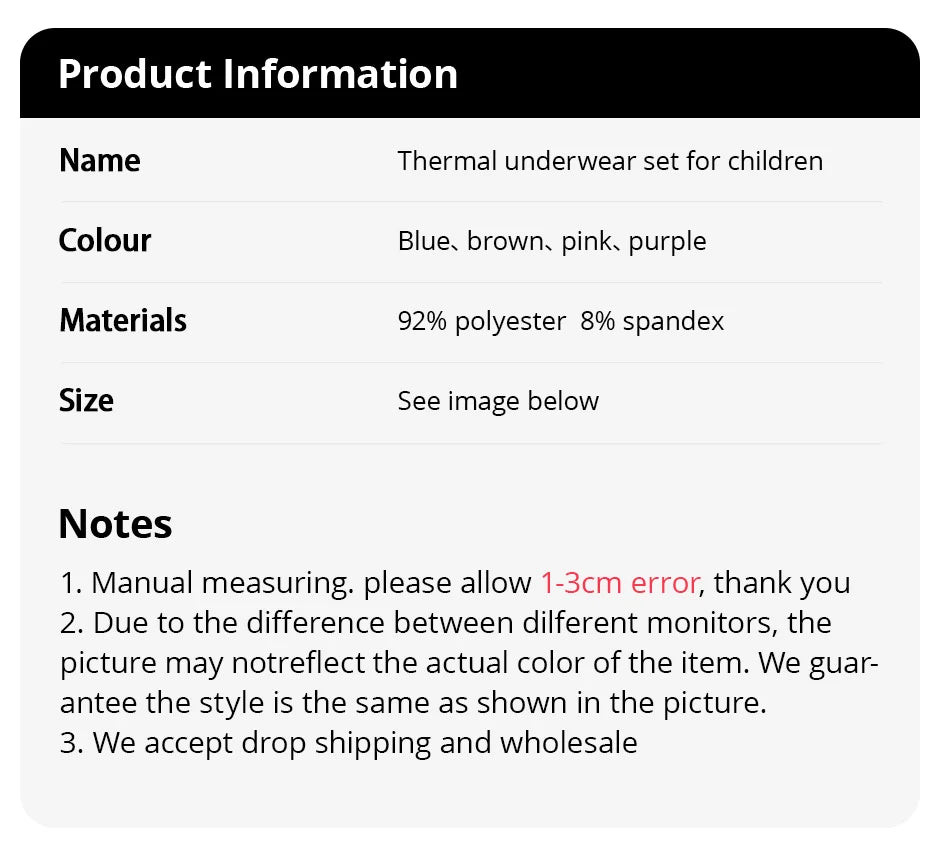 2-Piece Autumn And Winter Raglan Children's Long-Sleeved Trousers Suit Boys And Girls Solid Color Basic Thermal Underwear Suit