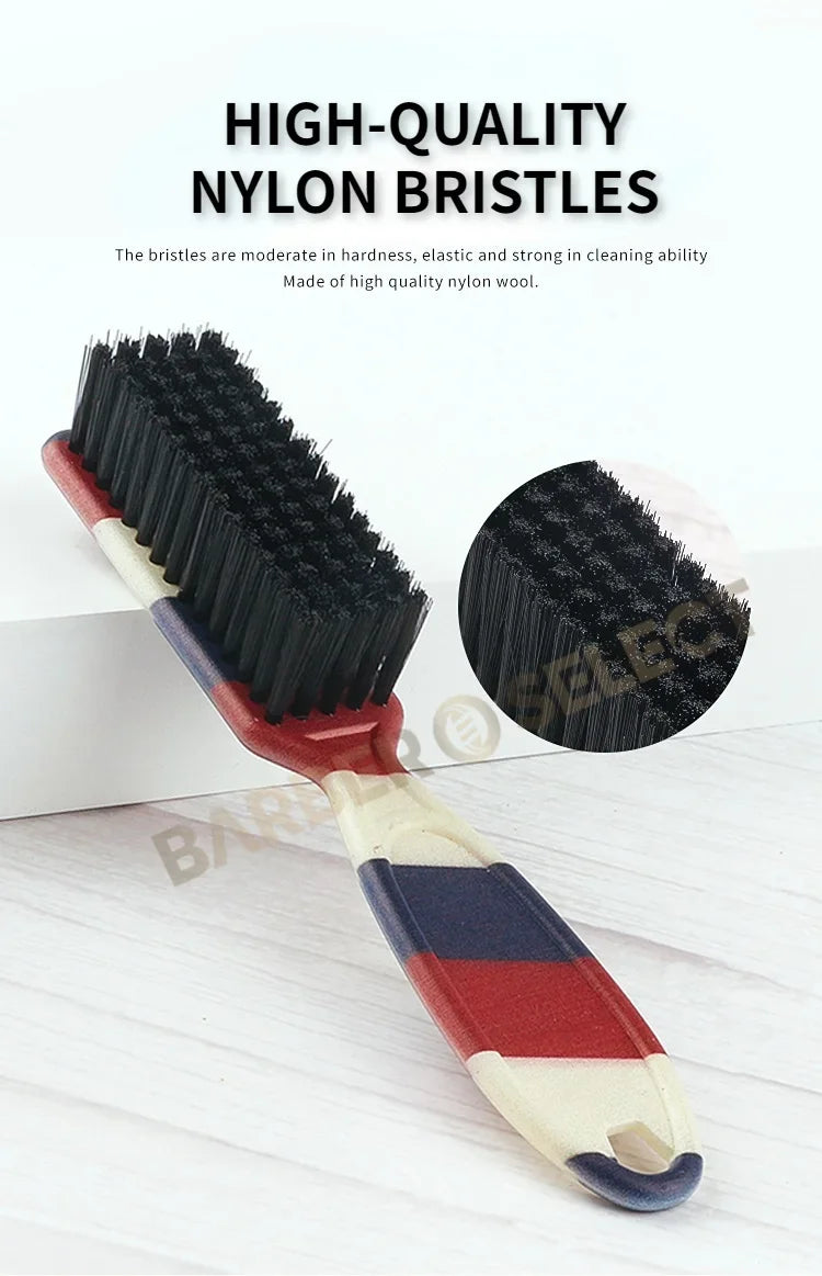 New Professional Barber Shaving Beard Brush Removal Neck Dusting Horse Hair Brushes Face Mustache Salon Cleaning Styling Tools