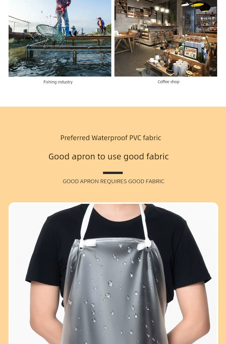 Transparent Commercial Catering Fish-Killing Disposable Waterproof Apron