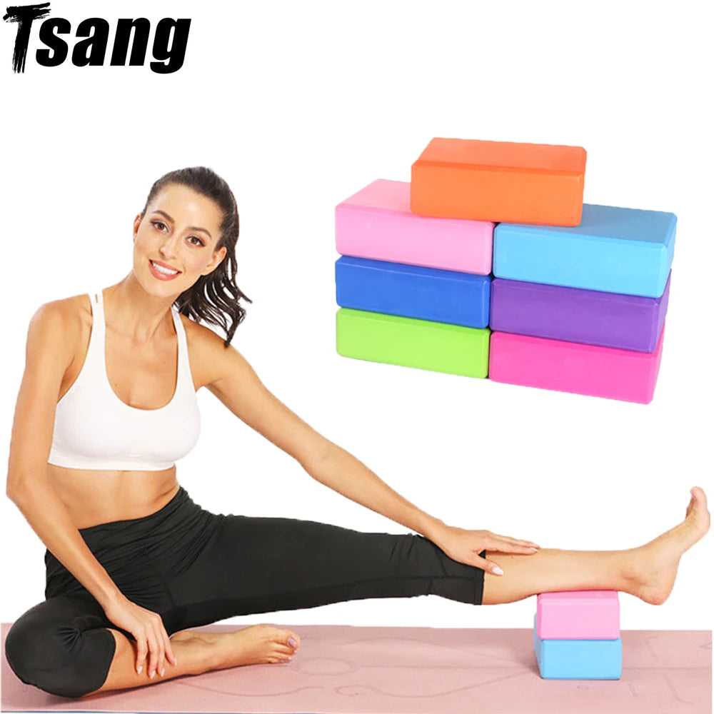 Eva Yoga Block Foam Sport Fitness Gym Pilates Dance Training Body Shaping Stretching Aid Balance Colorful Yoga Accessories