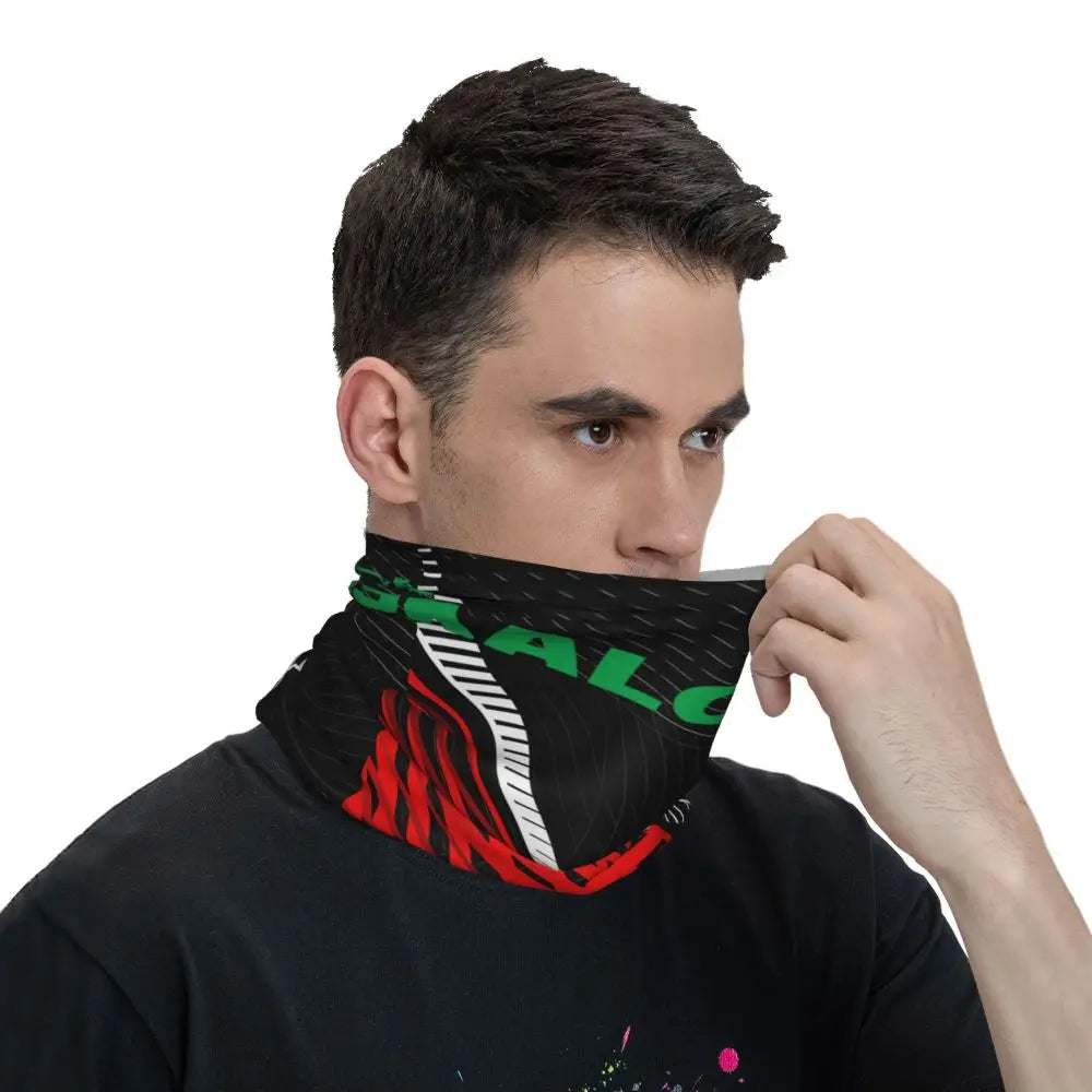 Quirky Motocross Bandana Neck Cover Printed Malossi Wrap Scarf Running Unisex Adult Winter