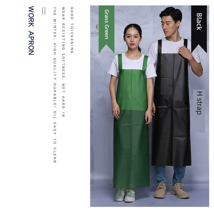 Vest-Style Long Beef Tendon Acid and Alkali Resistant Waterproof Apron