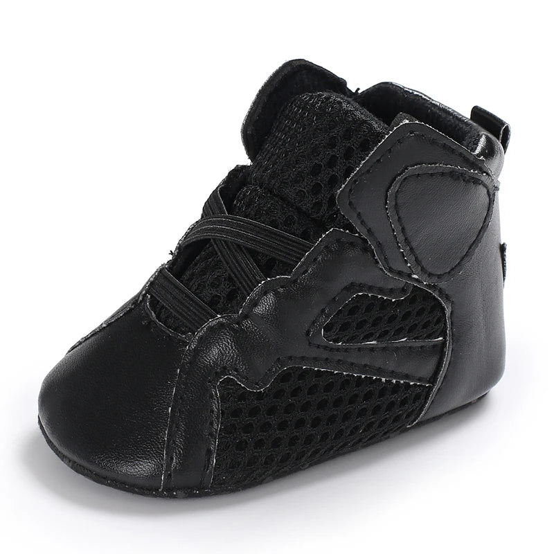 0-18 Months Newborn Baby Shoes for Boys Fashion Basketball Sports Shoes Soft Sole Comfortable Baby Walking Shoes