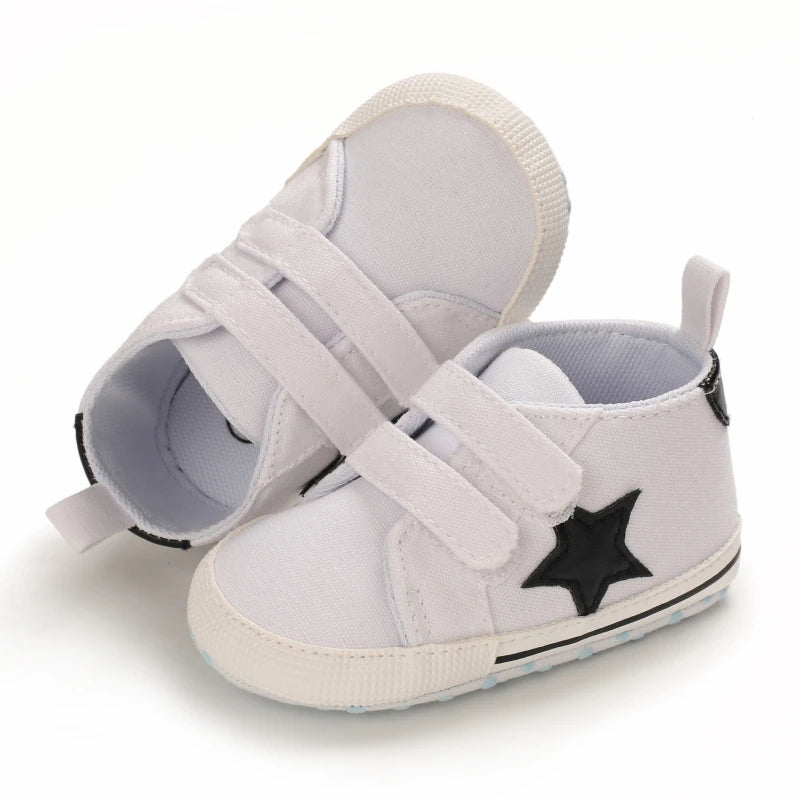 2024 New Baby Canvas Sneakers Anti-slip Soft Plaid Baby Boy Girl Shoes Newborns First Walkers Infant Baby Unisex Casual Shoes