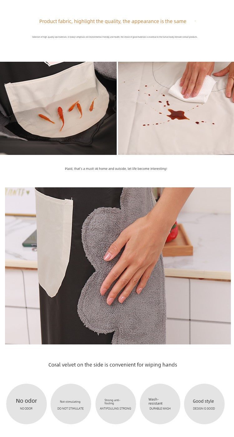 Oil-Proof Household Catering Cooking Cute Men Apron