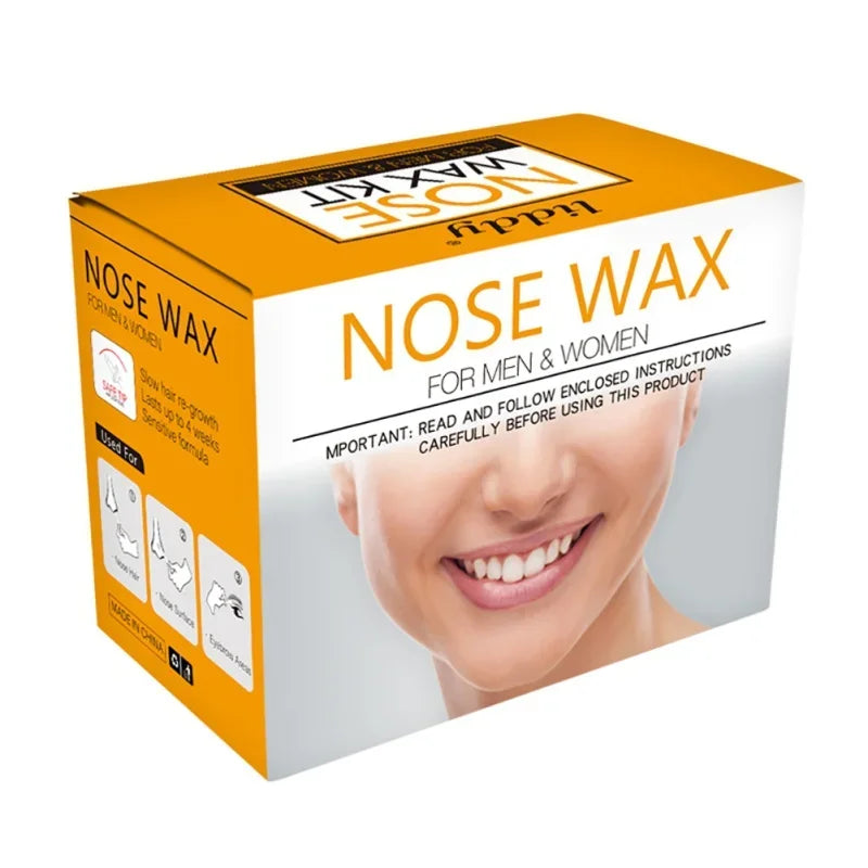 Wax BeanPortable Painless Nose Wax Kit for Men & Women Nose Hair Removal Wax Set Paper-Free Nose Hair  Beans Cleaning  Kit