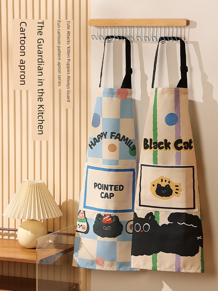 For Home Cute Spring and Summer Good-looking Oil-Proof Apron