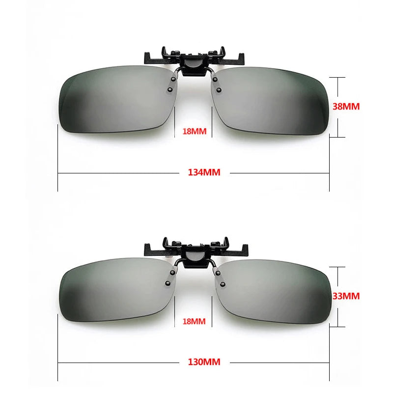 1Pc Car Night Safety Driving Glasses Clip On Sunglasses For Men Women Night Vision Glasses Anti-glare Driver Goggles Sunglasses