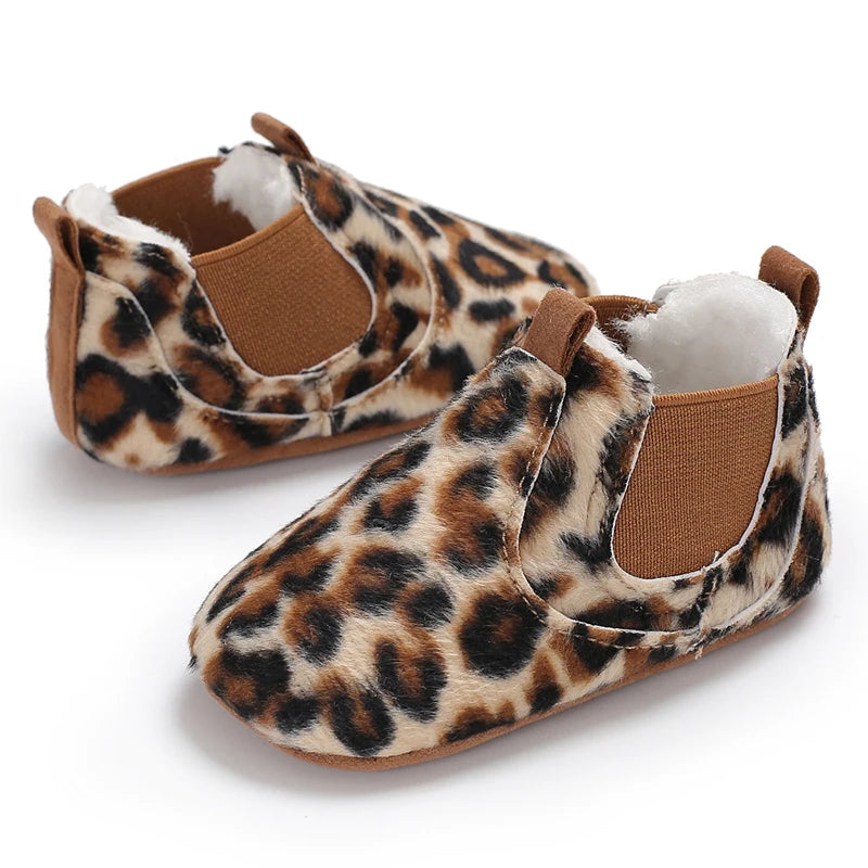 0-18M Newborn Baby Shoes Female Baby Cute Leopard Pattern Sports Shoes Sandals Soft Sole Comfortable Walking Shoes