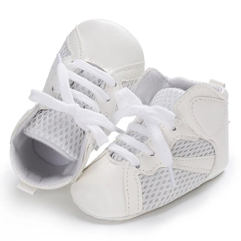 0-18 Months Newborn Baby Shoes for Boys Fashion Basketball Sports Shoes Soft Sole Comfortable Baby Walking Shoes