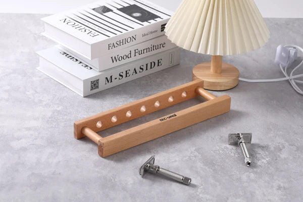 YAQi  Beech  Wood Razor Holder For Safety Razors