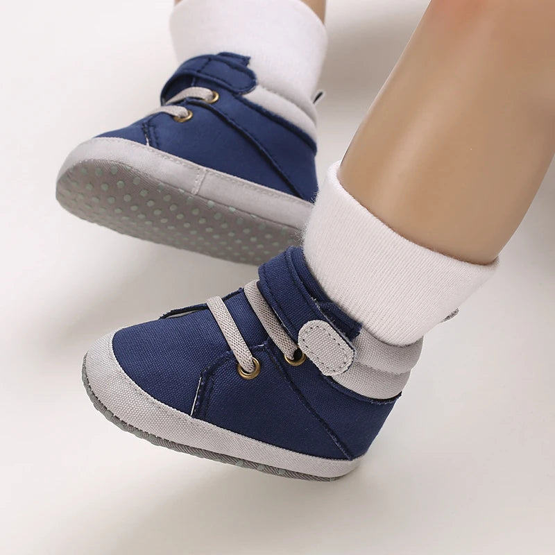 Lucky Blue Four Seasons Baby Soft Sole Walking Shoes for 0-1 Year Old Boys Casual Lightweight Sports Shoes Indoor Walking Shoes