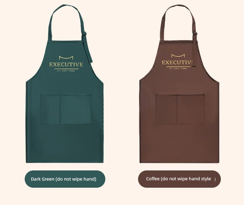 Fashion Household Kitchen Waterproof and Erasable Handmade Apron