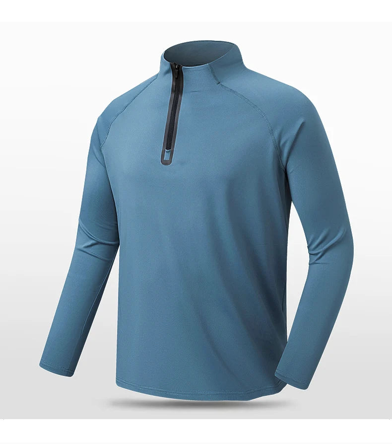 SBWL High quality Mens outdoor hiking golf running breathable Polo shirt Office casual Polo long-sleeved Sports base shirt Tops