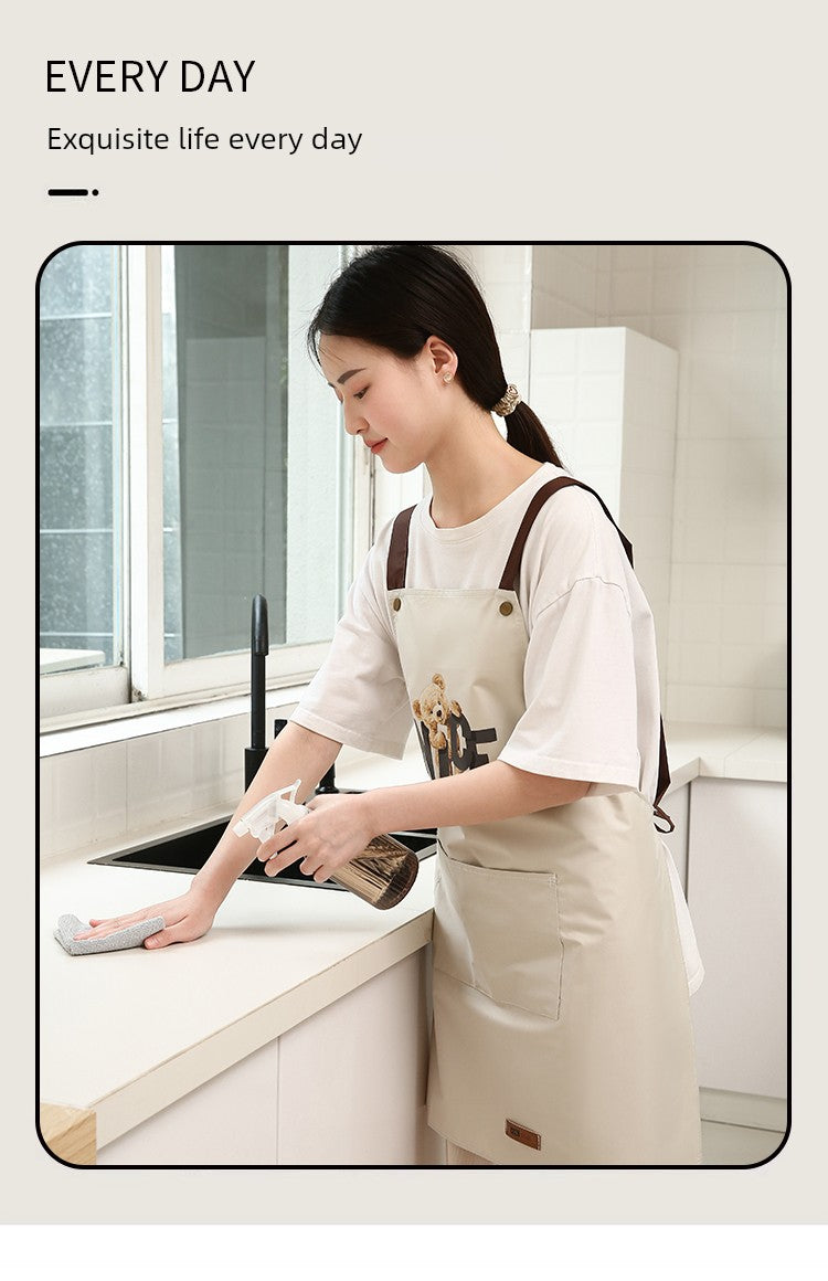 Fashion Oil-Proof For Home Kitchen God Sleeveless Thin Apron