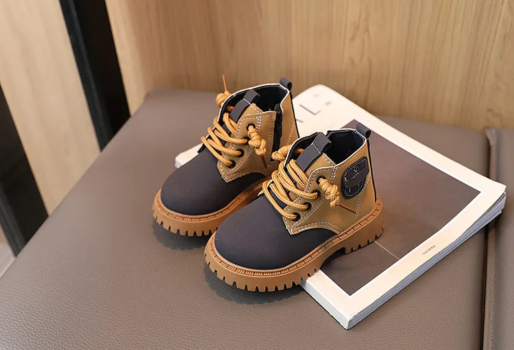 New 2024 Autumn Winter Baby Boots Toddler Fashion Ankle Boots Kids Shoes Boys Girls Snow Boots Children Soft Non-slip Short Boot