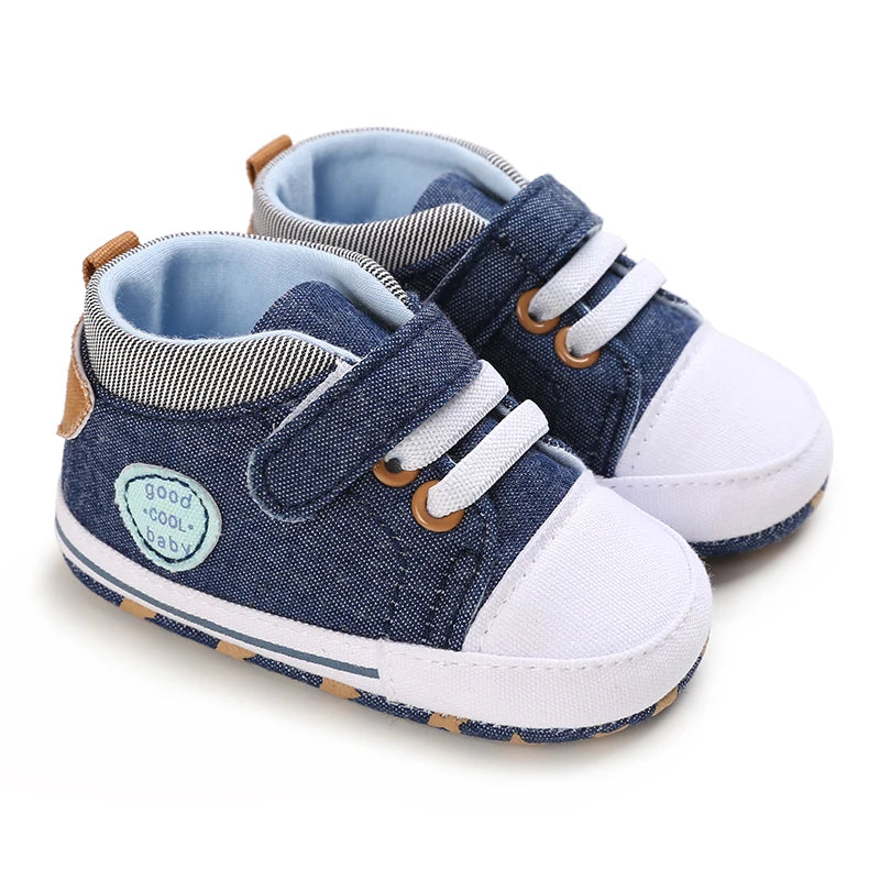 Lucky Blue Four Seasons Baby Soft Sole Walking Shoes for 0-1 Year Old Boys Casual Lightweight Sports Shoes Indoor Walking Shoes